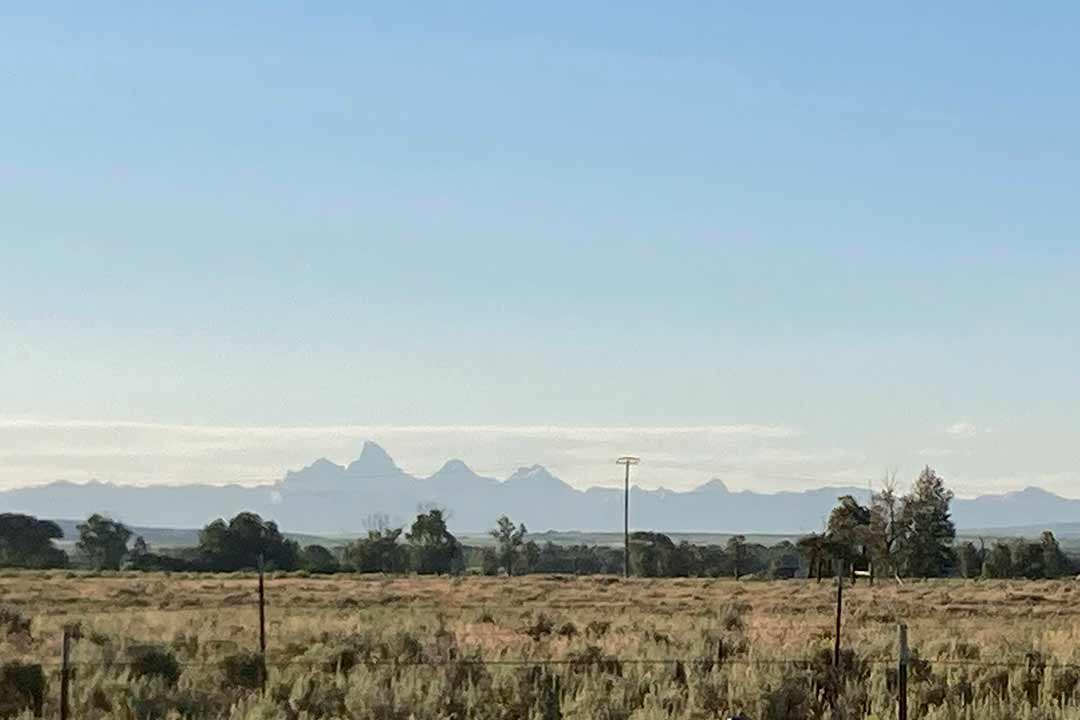 Teton range from the Idaho side
