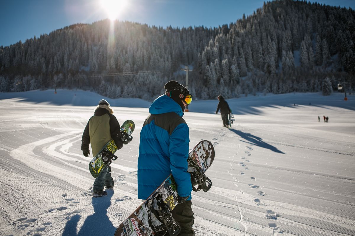 Ski day in Eastern Idaho country